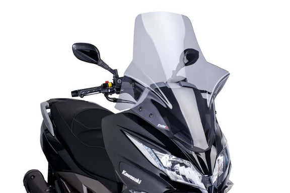 Puig Windscherm V-Tech. Touring Kawasaki J125/J300 (2014-2021) smoke