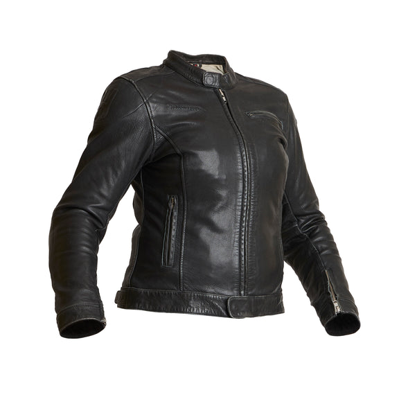 Halvarssons Orsa Dames Leren Motorjas Zwart