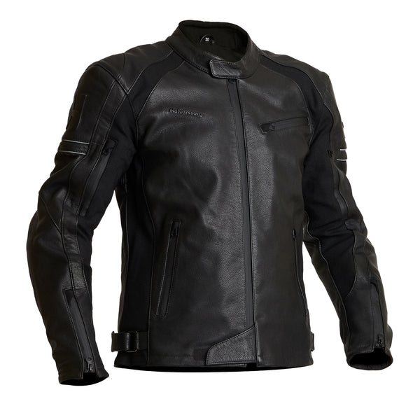 Halvarssons Selja Leder Motorradjacke Schwarz