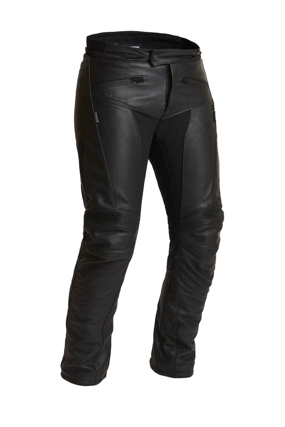 Halvarssons Rullbo Leren Motorbroek Zwart