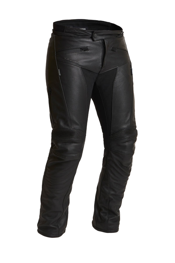 Halvarssons Rullbo Leather Motorcycle Trousers Black
