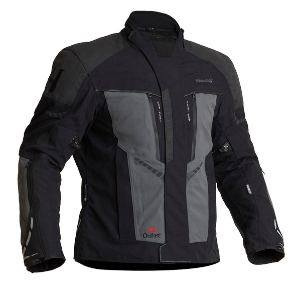 Halvarssons Vansbro Motorradjacke Schwarz/Grau