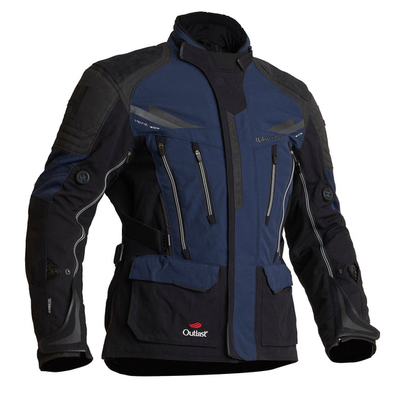 Halvarssons Mora Motorjas Zwart/Blauw