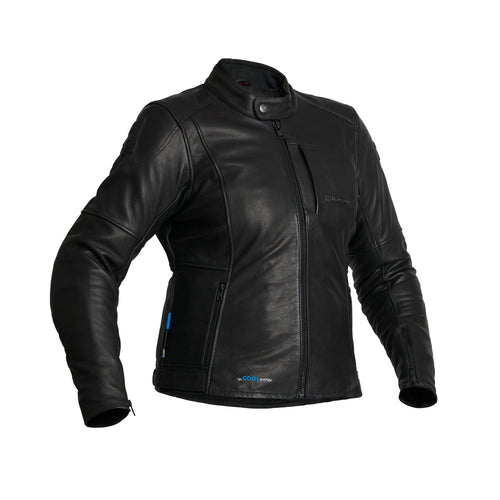 Halvarssons Vitsand Dames Leren Motorjas Zwart