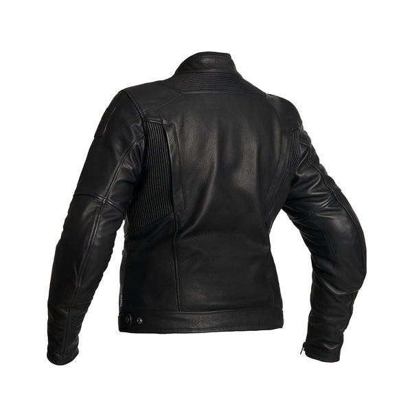 Halvarssons Vitsand Damen Leder Motorradjacke Schwarz