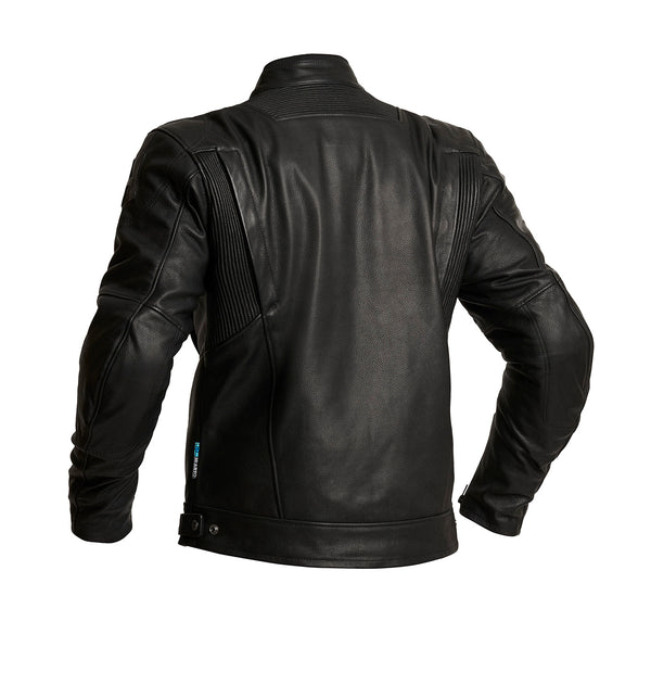 Halvarssons Mangen Leder Motorradjacke Schwarz