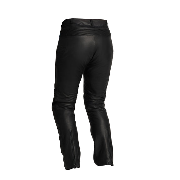 Halvarssons Velen Dames Leren Motorbroek Zwart