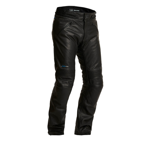 Halvarssons Rinn Leather Motorcycle Trousers Black