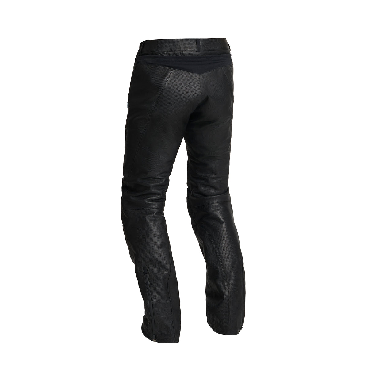 Halvarssons Lysen Leren Motorbroek Zwart