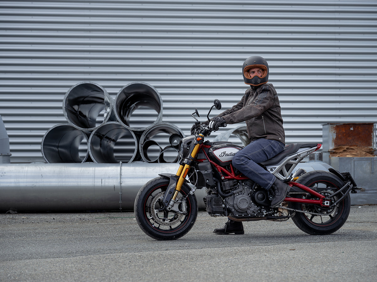 Halvarssons Sandtorp Leren Motorjas Bruin