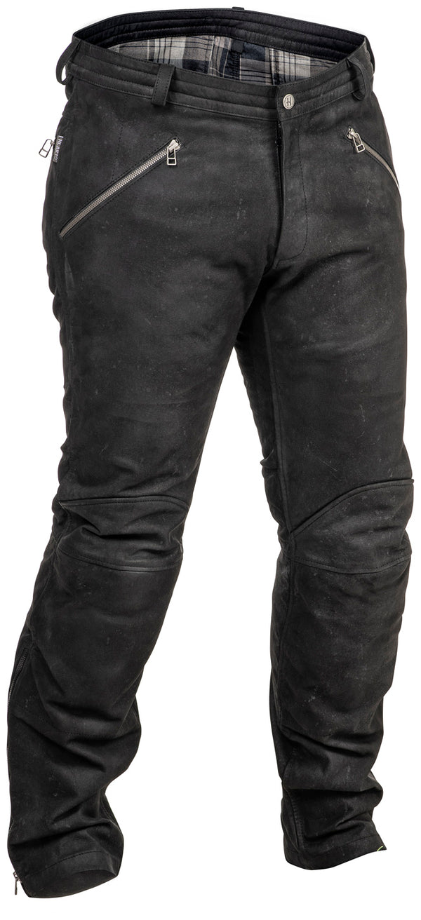 Halvarssons Sandtorp Leather Motorcycle Trousers Black