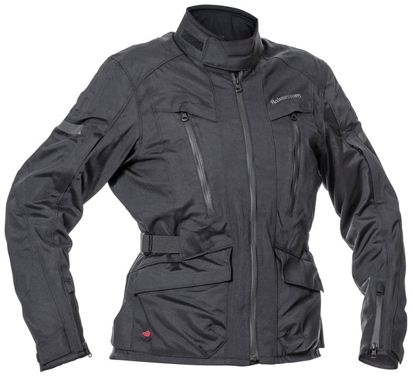 Halvarssons Gruven Motorradjacke für Damen, Schwarz