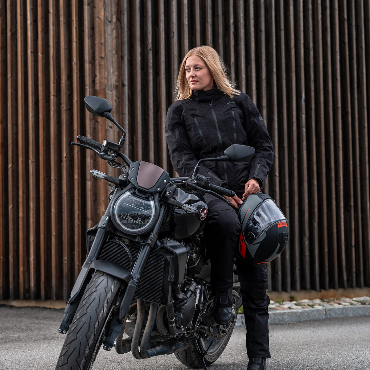 Halvarssons Gruven Dames Motorjas Zwart