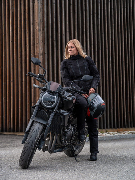 Halvarssons Gruven Dames Motorjas Zwart