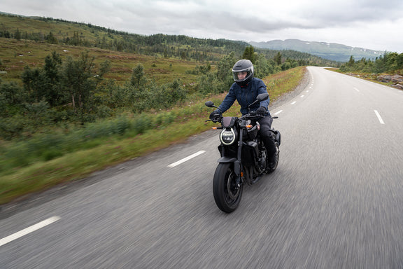 Halvarssons Gruven Dames Motorjas Blauw