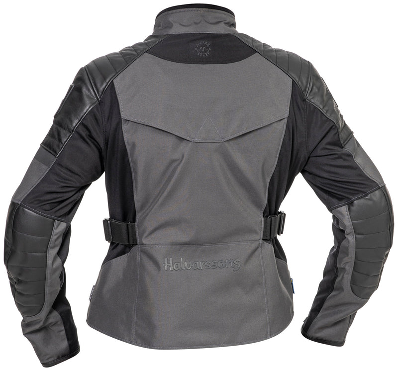 Halvarssons Solberg Dames Motorjas Donker/Grijs/Zwart