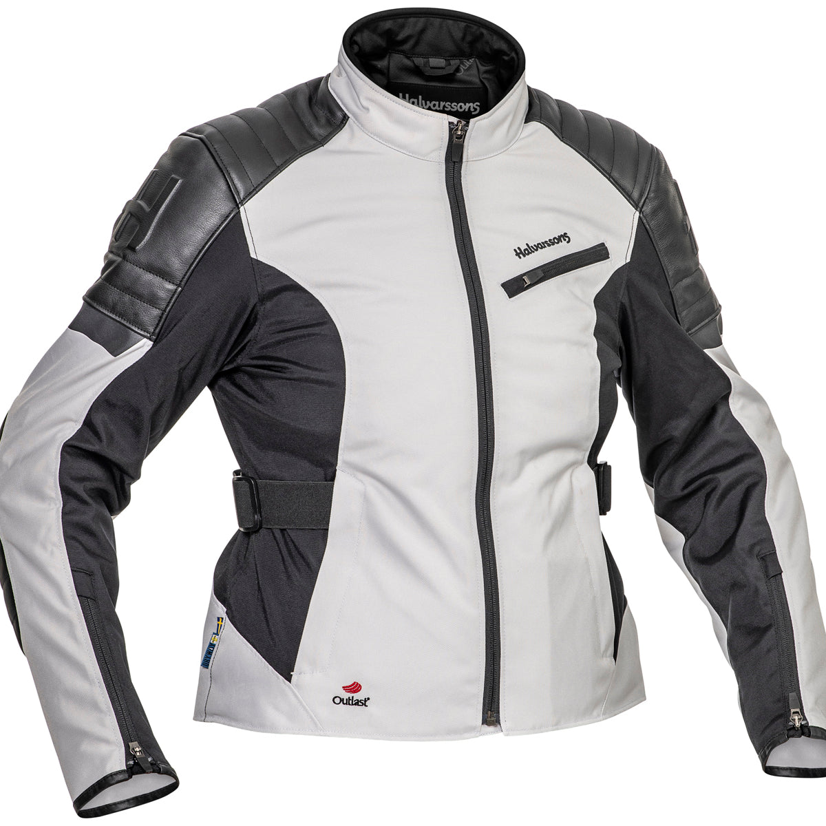Halvarssons Solberg Dames Motorjas Licht/Grijs/Zwart