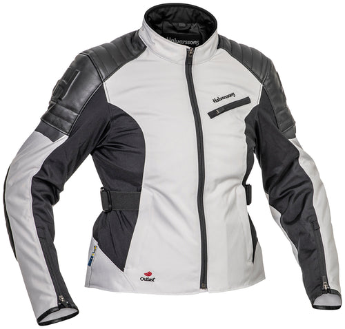 Halvarssons Solberg Dames Motorjas Licht/Grijs/Zwart