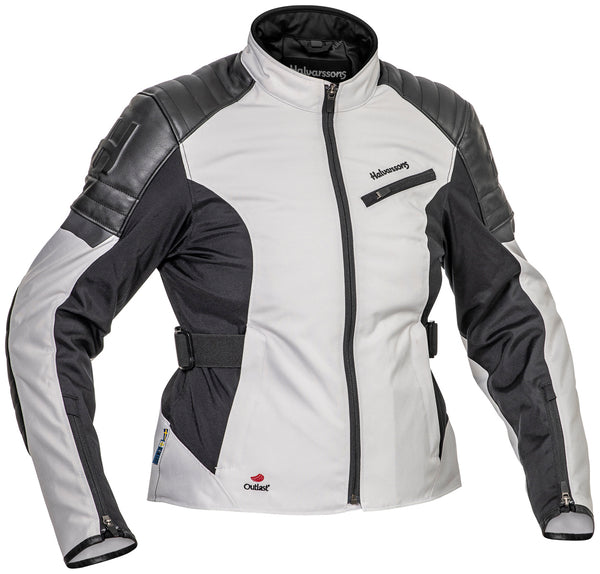 Halvarssons Solberg Damen Motorradjacke Hell/Grau/Schwarz