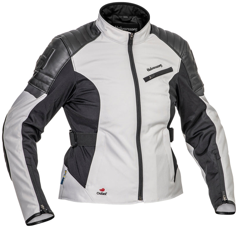 Halvarssons Solberg Dames Motorjas Licht/Grijs/Zwart