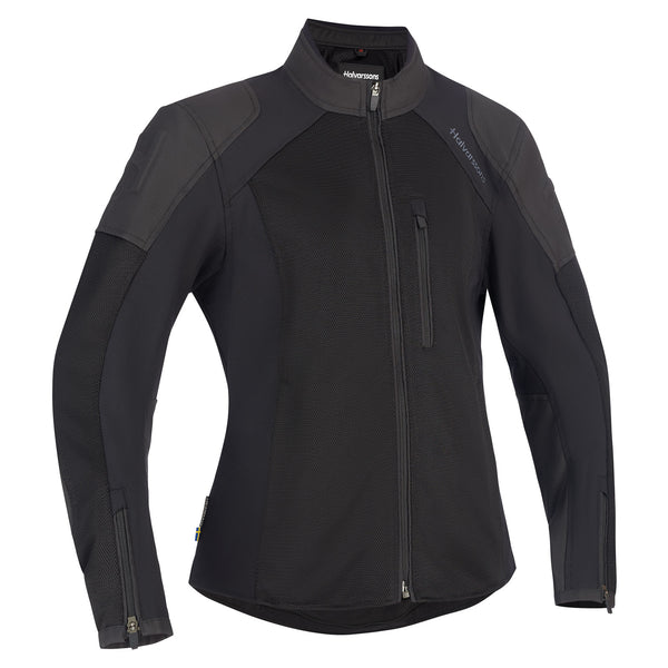 Halvarssons Arvika Damen Motorradjacke Schwarz