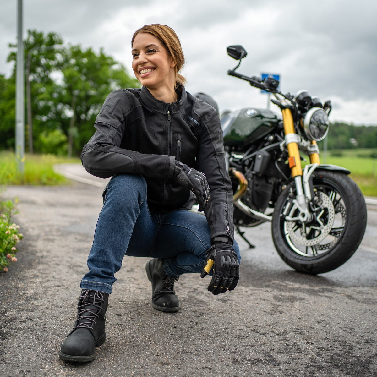 Halvarssons Arvika Dames Motorjas Zwart