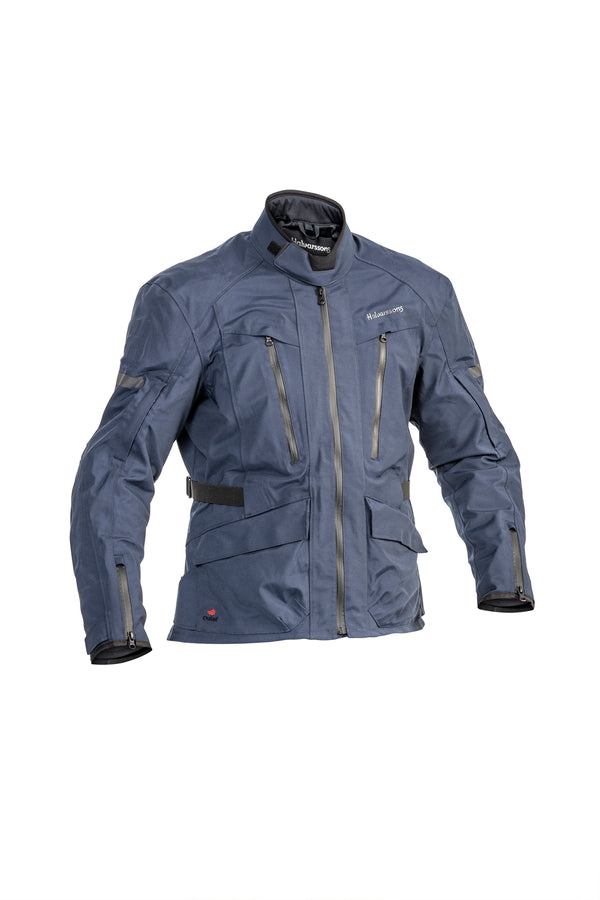 Halvarssons Gruven Motorradjacke Blau