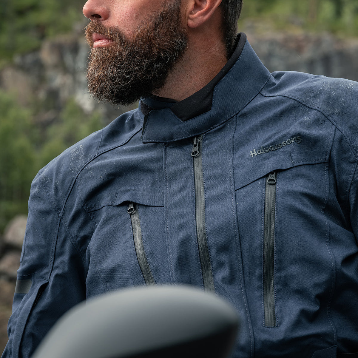 Halvarssons Gruven Motorjas Blauw