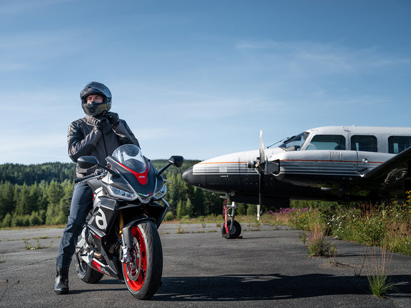 Halvarssons Solberg Motorjas Donker/Grijs/Zwart