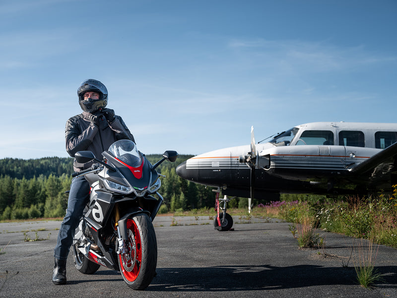 Halvarssons Solberg Motorjas Donker/Grijs/Zwart