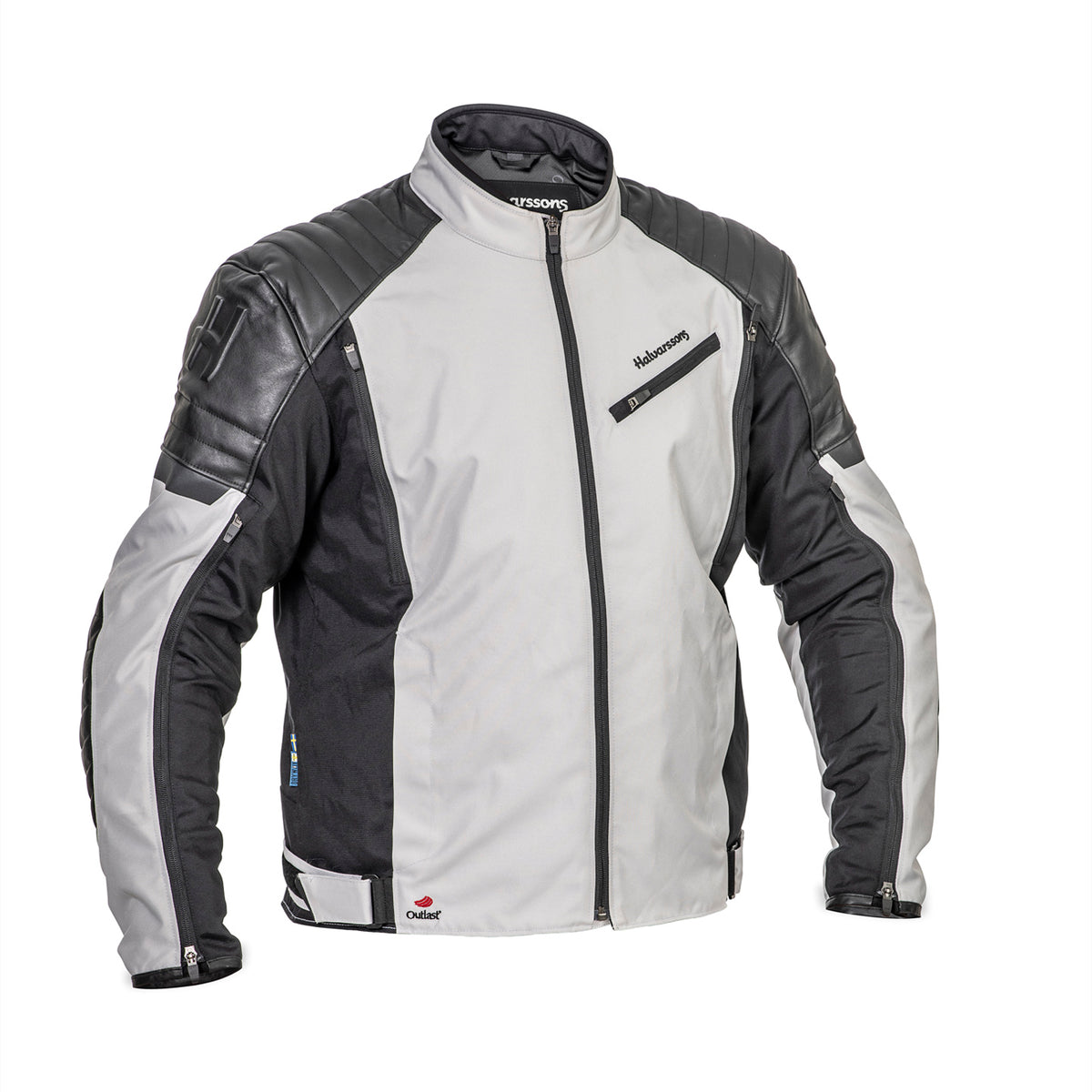 Halvarssons Solberg Motorjas Licht/Grijs/Zwart