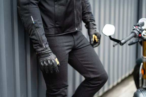 Halvarssons Rogen Motorbroek Zwart - Korte pijp