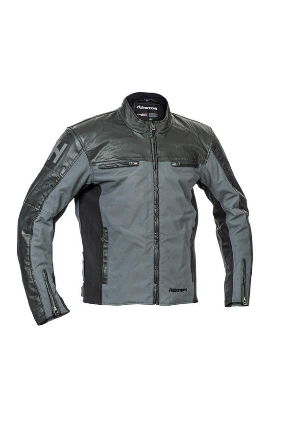 Halvarssons Holmen Motorradjacke Schwarz/Grau