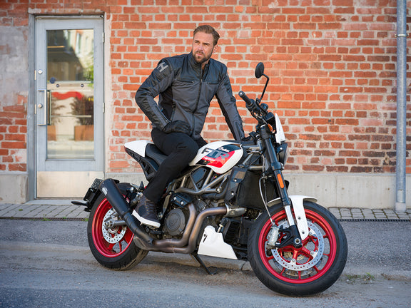 Halvarssons Holmen Motorjas Zwart/Grijs
