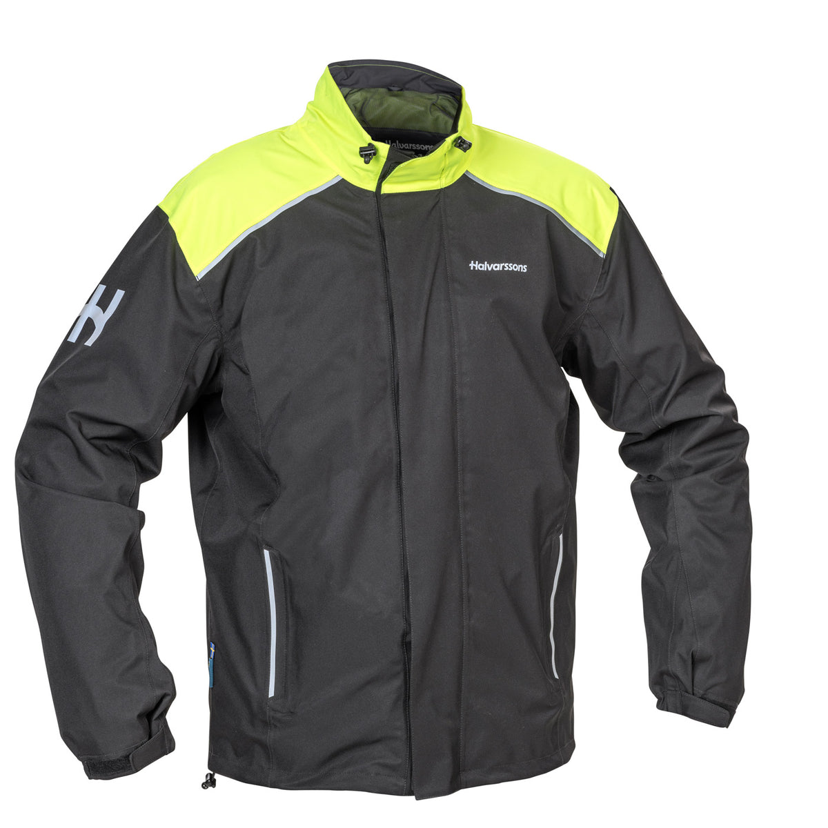 Halvarssons Bofallet DS Regenkleding Fluogeel/Zwart - Kort & breed