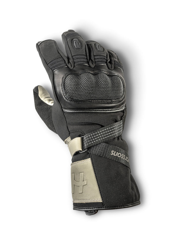 Halvarssons Thiola Motorradhandschuhe Schwarz/Grau