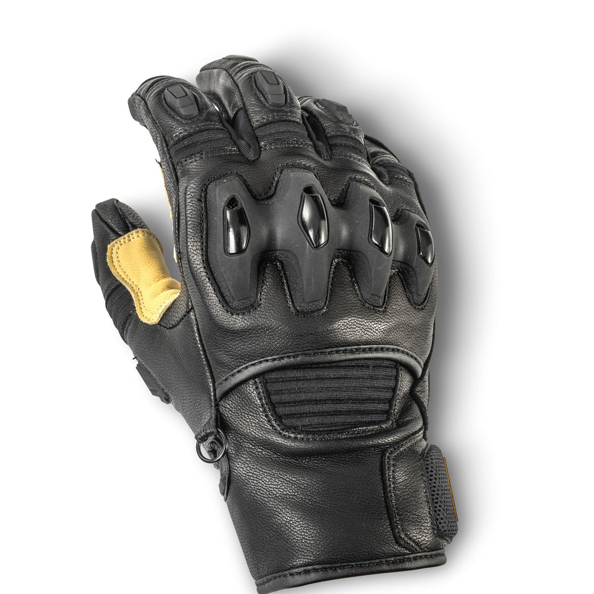 Halvarssons Flon Motorhandschoenen Zwart/Beige
