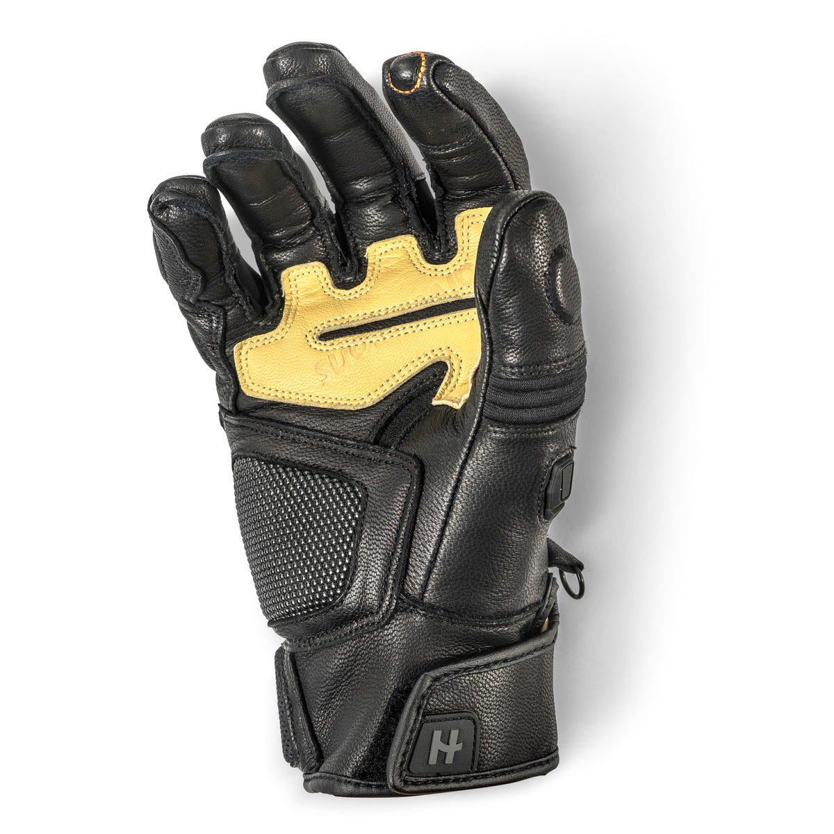 Halvarssons Flon Motorhandschoenen Zwart/Beige