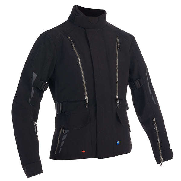 Halvarssons Vinvallen Ladies Motorcycle Jacket Black