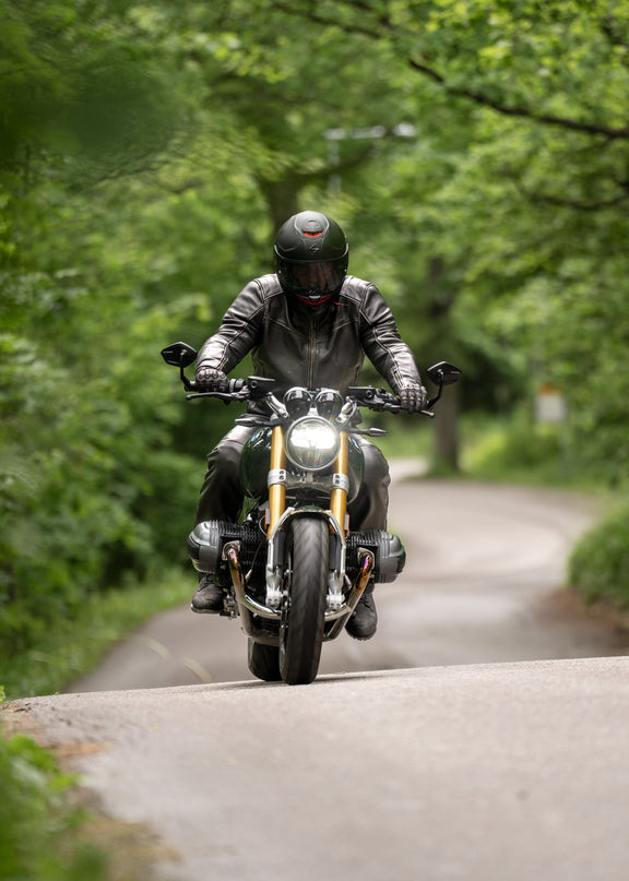 Halvarssons Storhagen Leren Motorjas Zwart