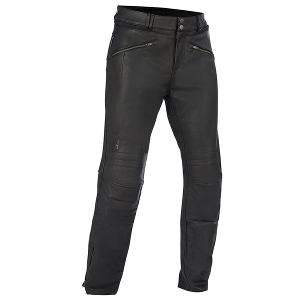 Halvarssons Storhagen Leather Motorcycle Trousers Black