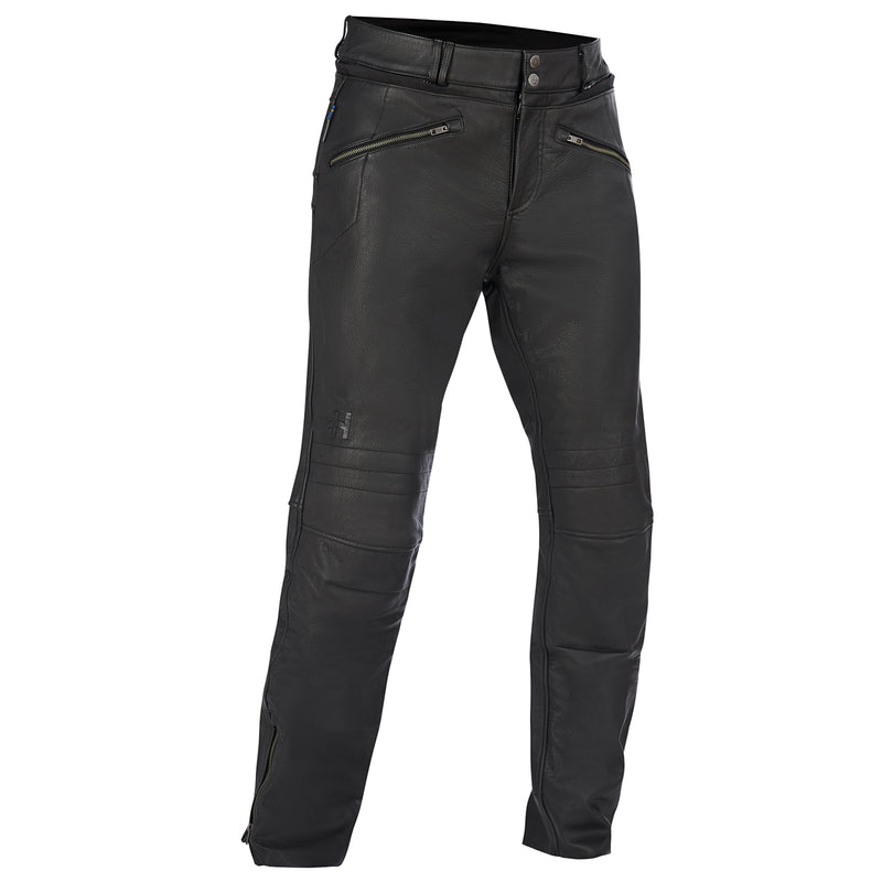 Halvarssons Storhagen Leren Motorbroek Zwart