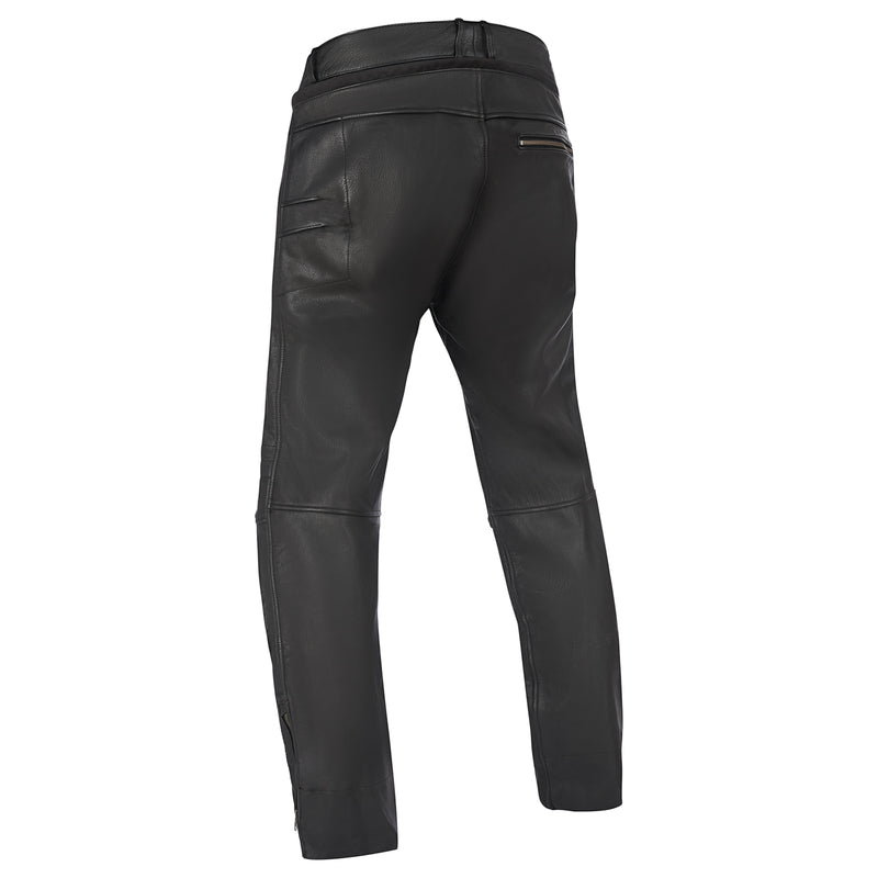 Halvarssons Storhagen Leren Motorbroek Zwart