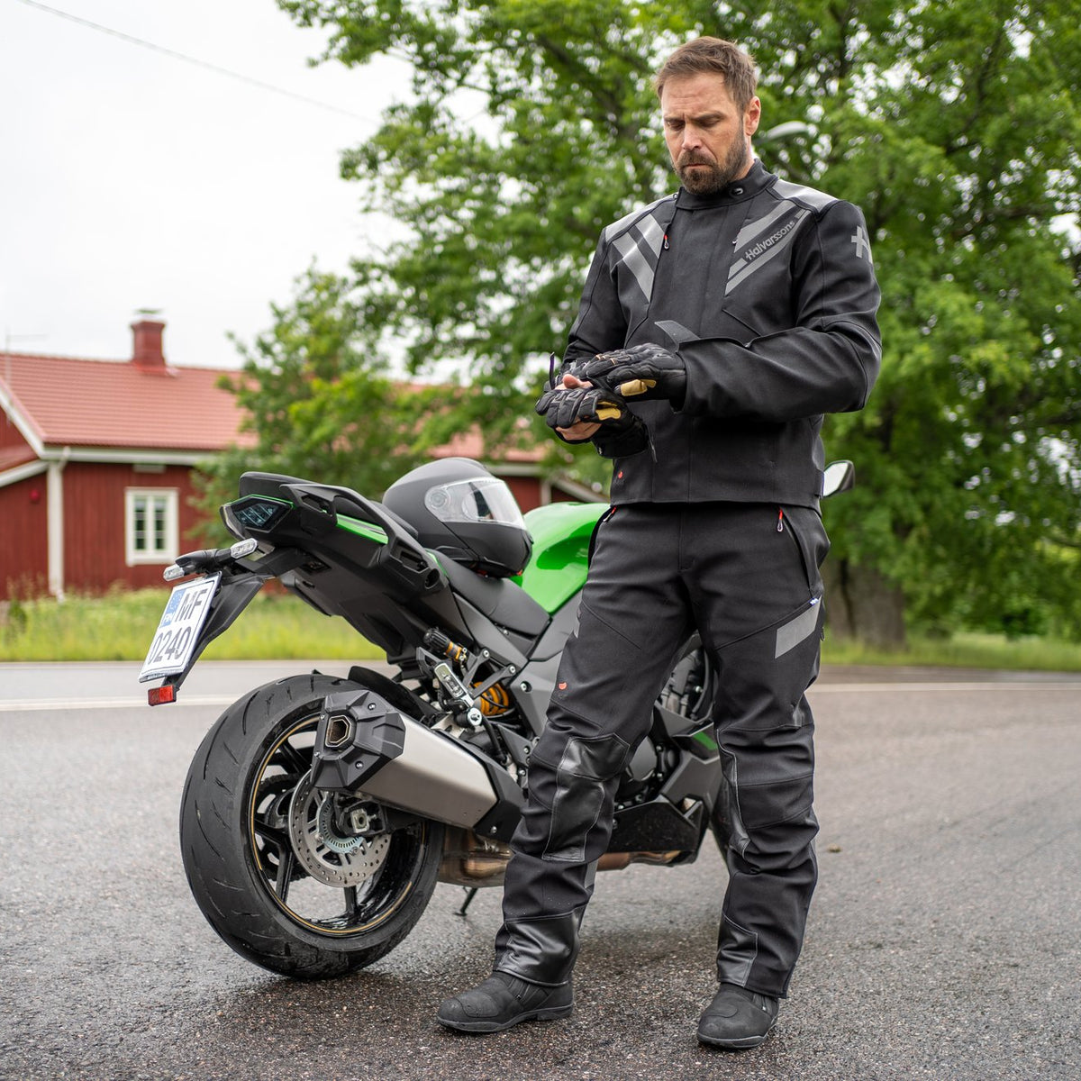 Halvarssons H80 Motorjas Zwart