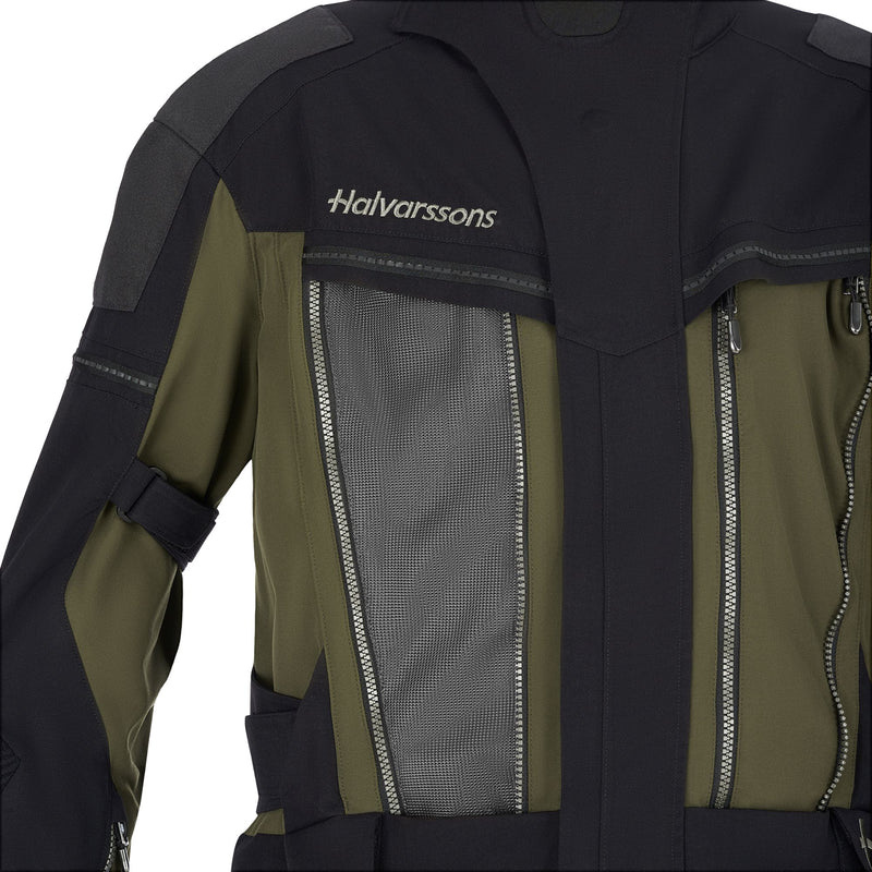 Halvarssons Mora V2 Motorjas Olijfgroen