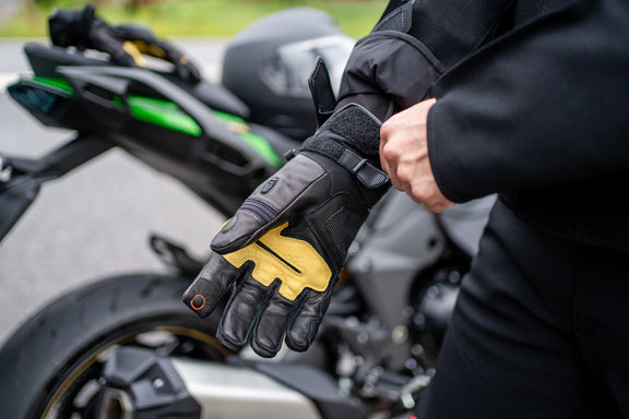 Halvarssons Flon WP Motorhandschoenen Zwart