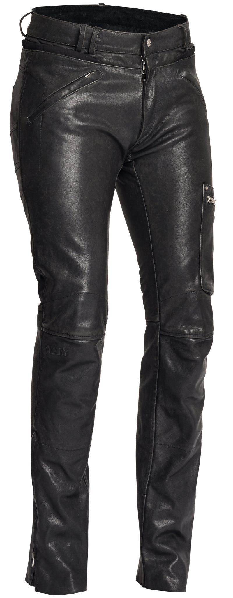 Halvarssons Rider Dames Leren Motorbroek Zwart