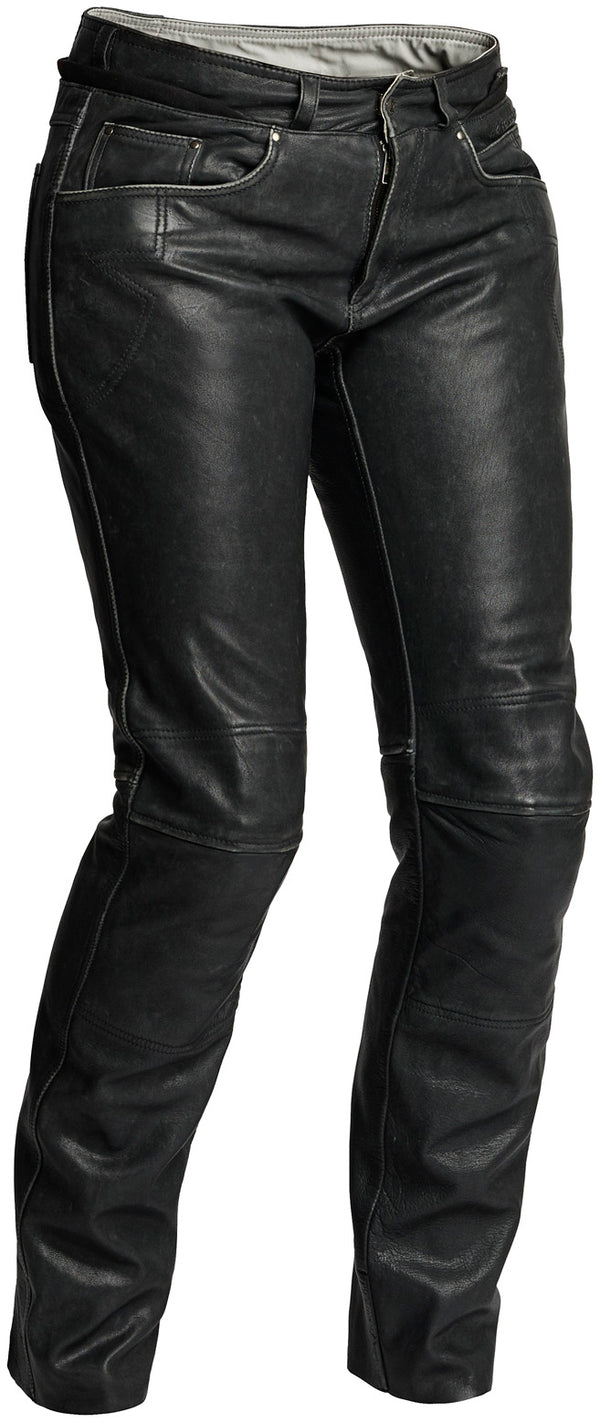 Halvarssons Seth Women's Leather Motorcycle Trousers Black