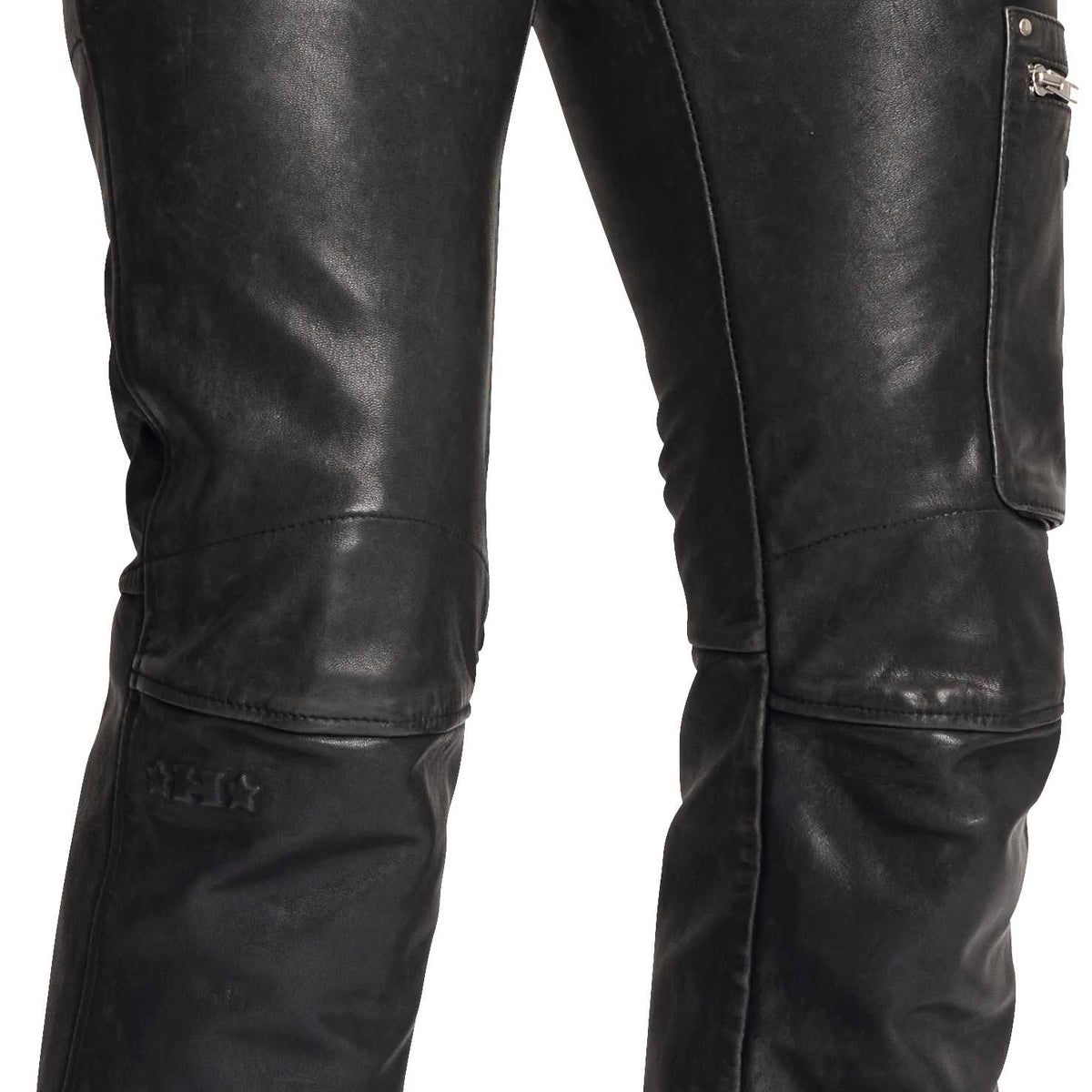 Halvarssons Rider Leren Motorbroek Zwart