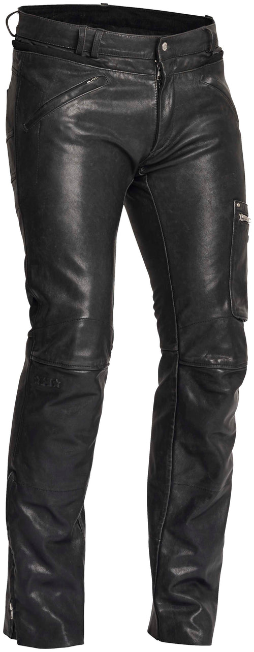 Halvarssons Rider Leren Motorbroek Zwart